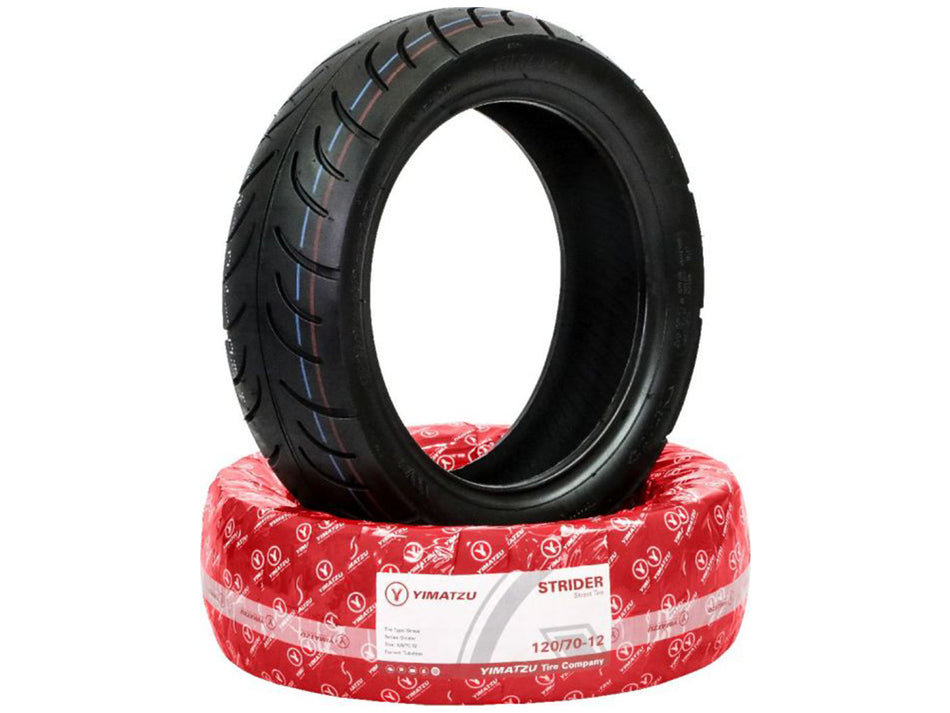 Tubeless Tire - Yimatzu Strider, 120/70-12, Scooter - 40S1212Y